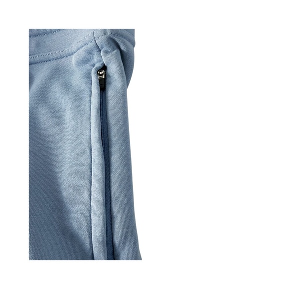 Eubi Avocado Patch Lounge Sweat Shorts Blue Size Small Cotton Zip Pockets - Picture 5 of 9